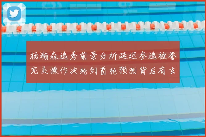 杨瀚森选秀前景分析延迟参选被誉完美操作次轮到首轮预测背后有玄机